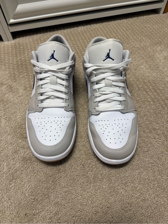 Nike Other - Nike Air Jordan Dunk low Sneakers — White & Light Gray with Navy